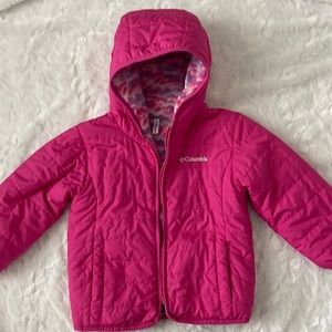 Girls Columbia Jacket. Reversible. Size 2/3 T.